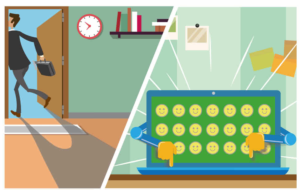 白Days，你去上Class，Your home computer also works and likes automatically for you.