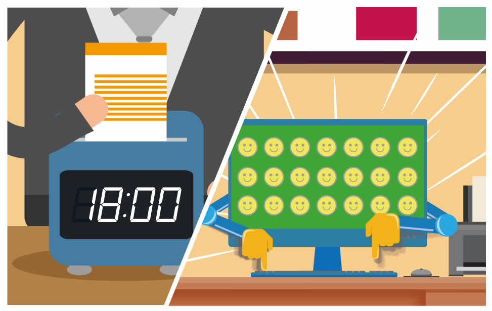 晚上，你下Class了，Your office computer keeps working and likes automatically for you.